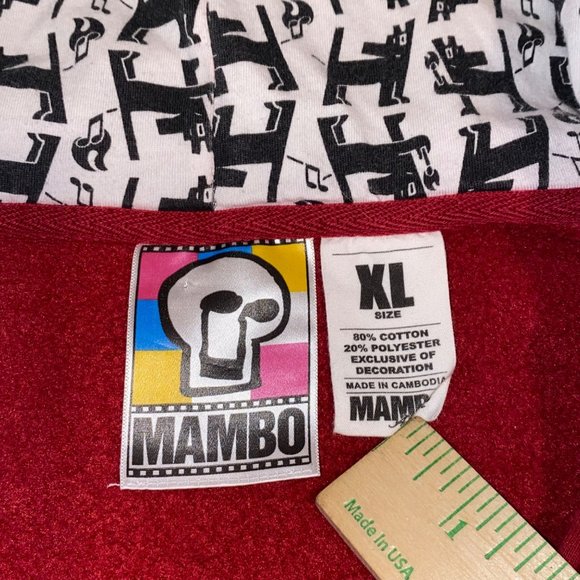 Vintage Mambo Surf Brand Full Zip Hoodie Size XL Mens Fear And Clothing - Picture 8 of 8